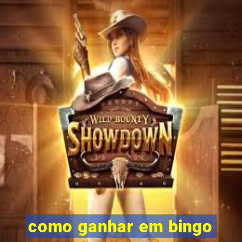 como ganhar em bingo